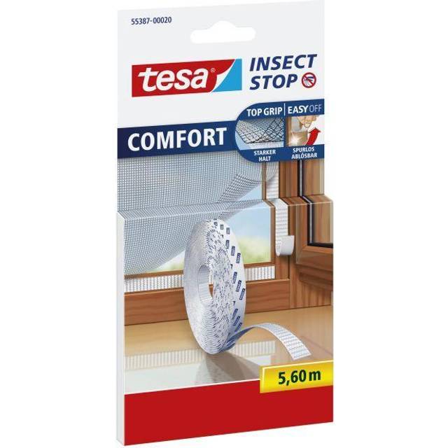Kardborreband 9mm x 560cm vit (till myggnät) | Tesa