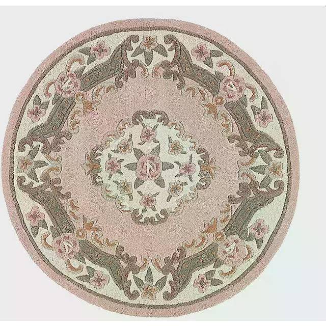 Origins Shensi Pink Traditional Circle Rug