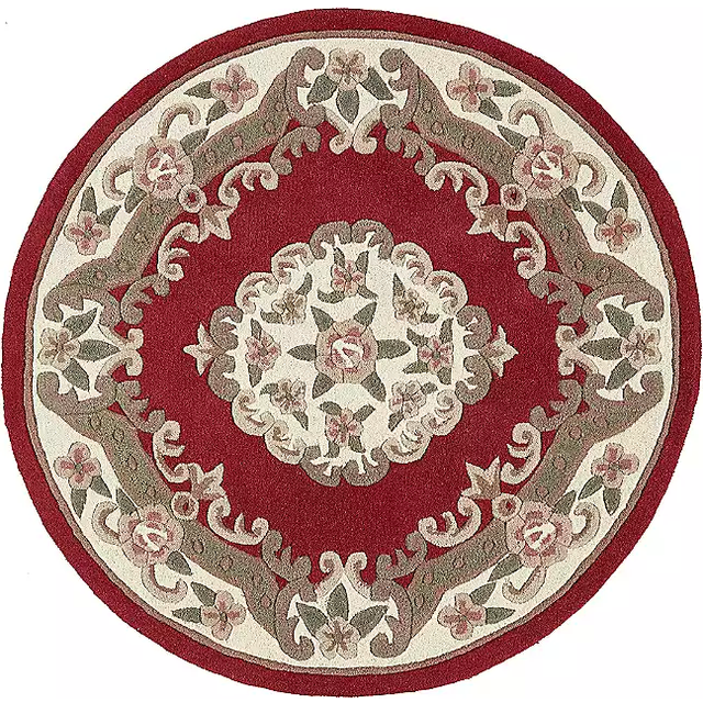 Origins Shensi Wine Traditional Circle Rug