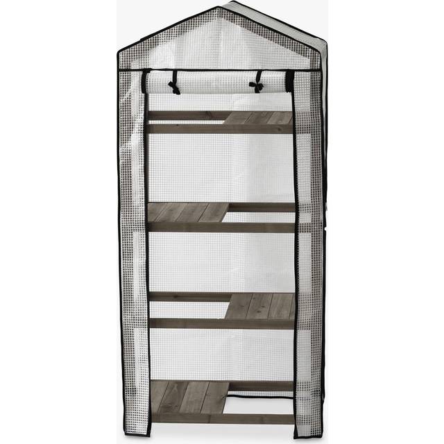 VegTrug Wooden Greenhouse Nursery & PE Cover - Grey Wash
