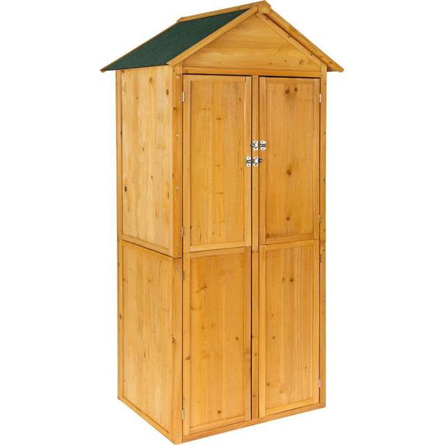 Garden Shed with Pitch Roof - impregnated wood, Bitumen roofing felt - brown