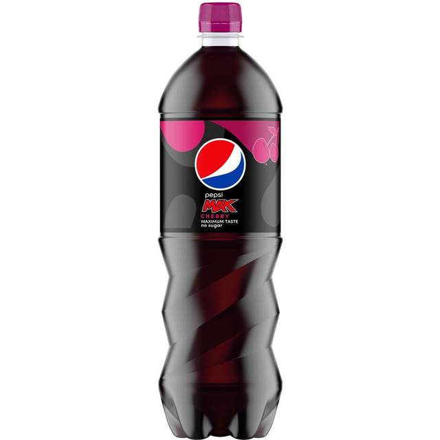Pepsi Max Cherry No Sugar Cola Bottle 1.25L