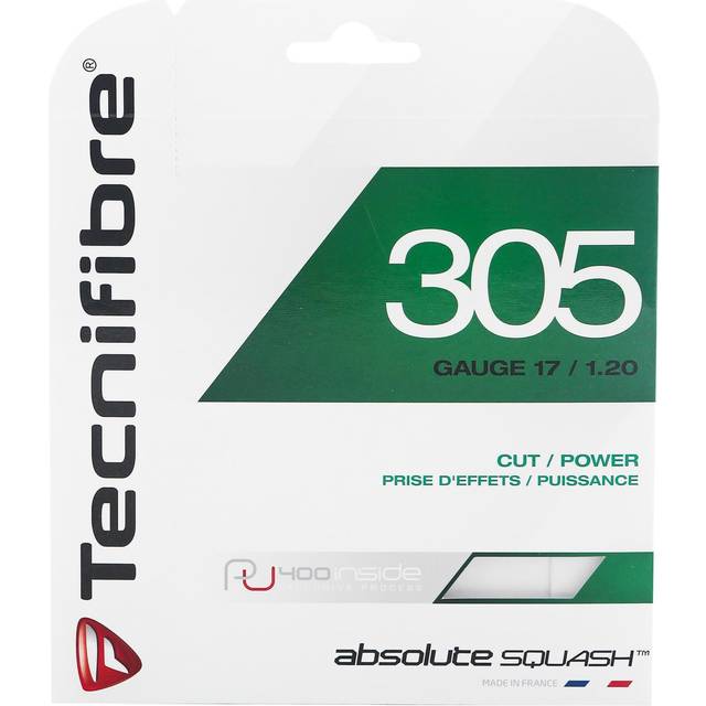 TECNIFIBRE Squashsträng TF 305 SQUASH grön, 1,20 mm, 9,5 mtr garanti, 122370