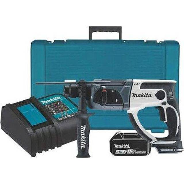 Makita DHR202RF 18V SDS Plus LXT White Rotary Hammer Drill With 1x 3Ah Battery