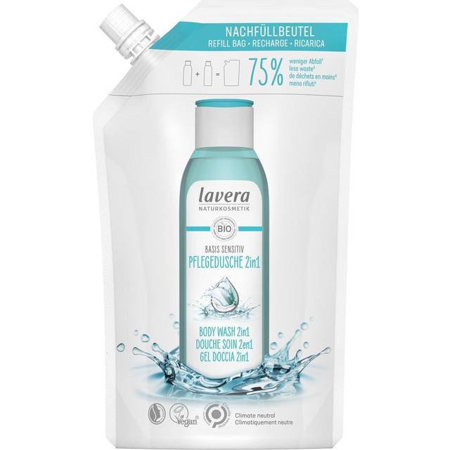 lavera Basis Sensitiv Organic 2-in-1 Body Wash Refill - 500ml