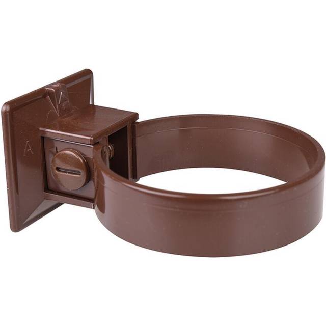 Plastmo plastrørholder 2stk/pk Ø75 brun 7827440
