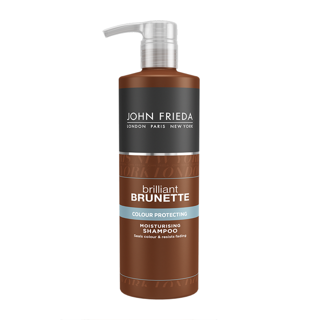 John Frieda Brilliant Brunette Colour Protecting Moisturising Shampoo 500ml