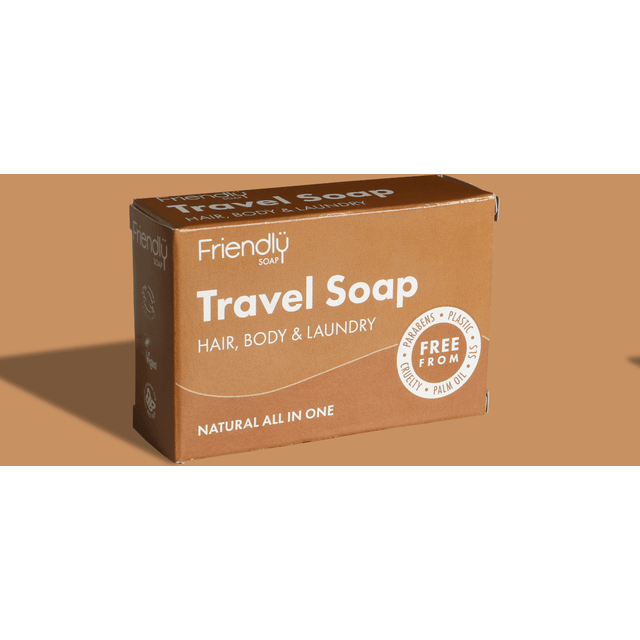 Friendly Soap Hair & Body Travel Soap Bar - 95g