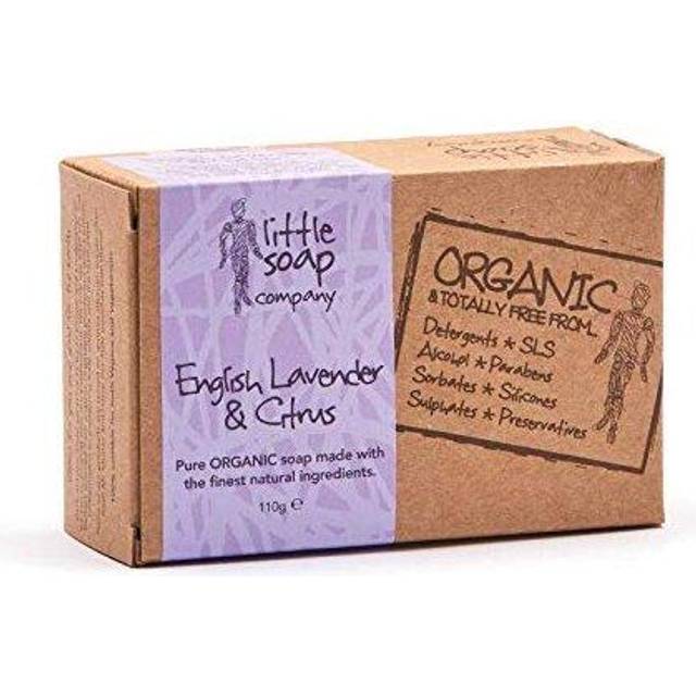 Organic Soap Bar - Vegan, Cruelty Free, No SLS or Parabens with English Lavender & Citrus |Natural & Organic Body & Hand Soap (110g)