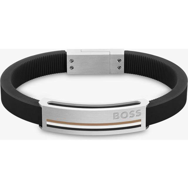 BOSS Sarkis Black Rubber Bracelet 1580364M