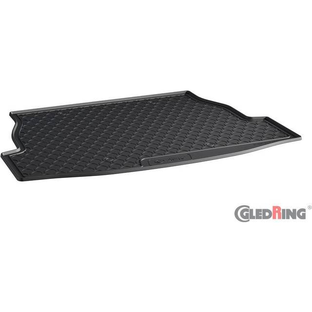 Boot Mat for Toyota RAV4 Mk.5 2019 - 2025 (with Raised Variable Boot Floor - Spare Wheel) | Gledring Custom-Fit Black Rubber Car Boot Liner