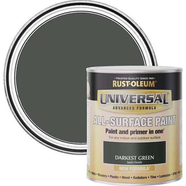 UNIVERSAL ALL-SURFACE, SATIN FINISH - DARKEST GREEN 750ml - - Green