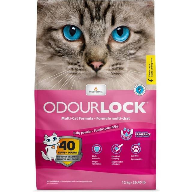 Intersand - Catlitter Odour Lock Baby Powder 12kg