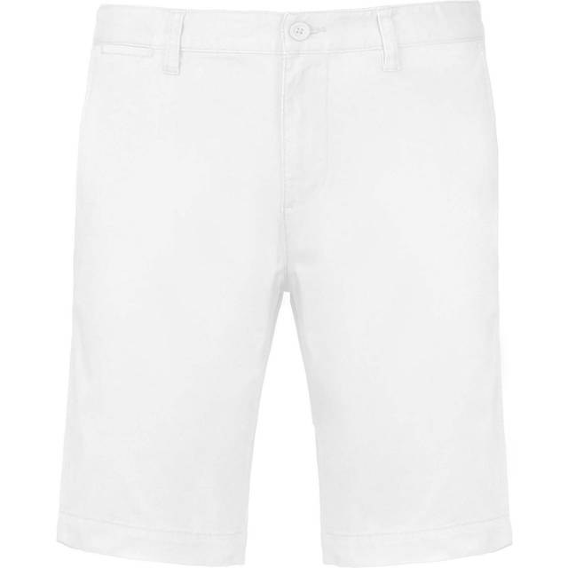 (3XL, White) Kariban Mens Chino Bermuda Shorts