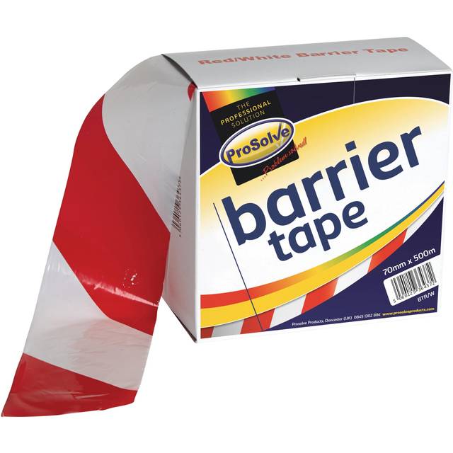 ProSolve Red/White Barrier Tape