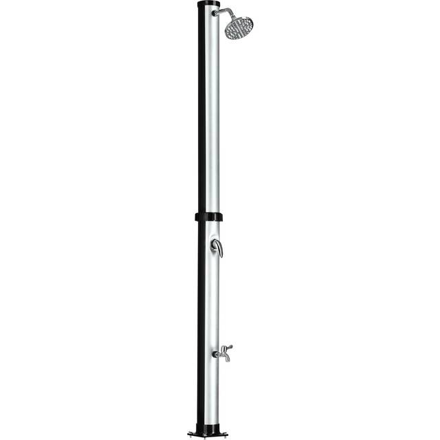 Tectake Solar Shower Tinto 20L Silver, Silver