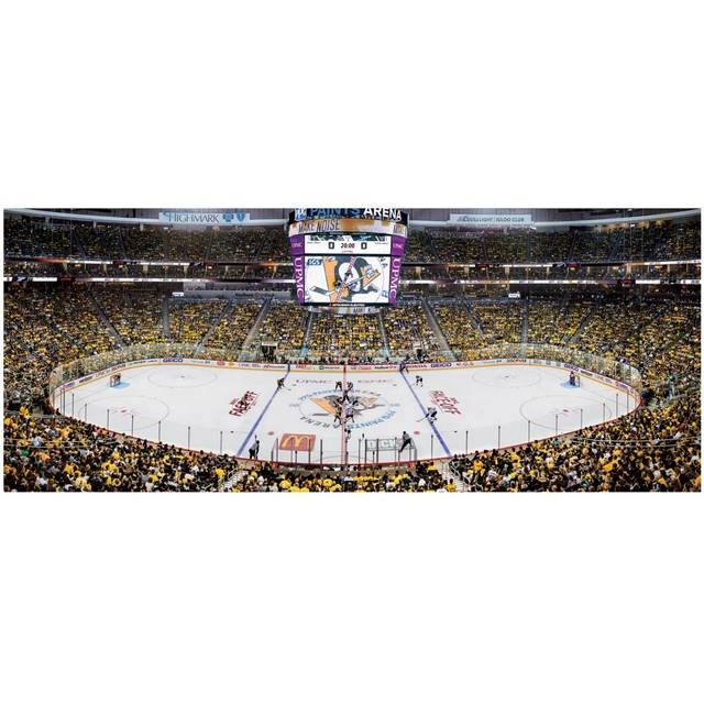"MasterPieces 1000 Piece Sports Jigsaw Puzzle - NHL Pittsburgh Penguins Center View Panoramic - 13""""""""x39"""""""""