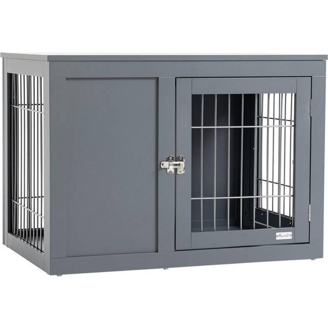 PawHut Furniture-Style Dog Crate w/ Two Lockable Doors - for Small & Medium Dogs | TJ Hughes