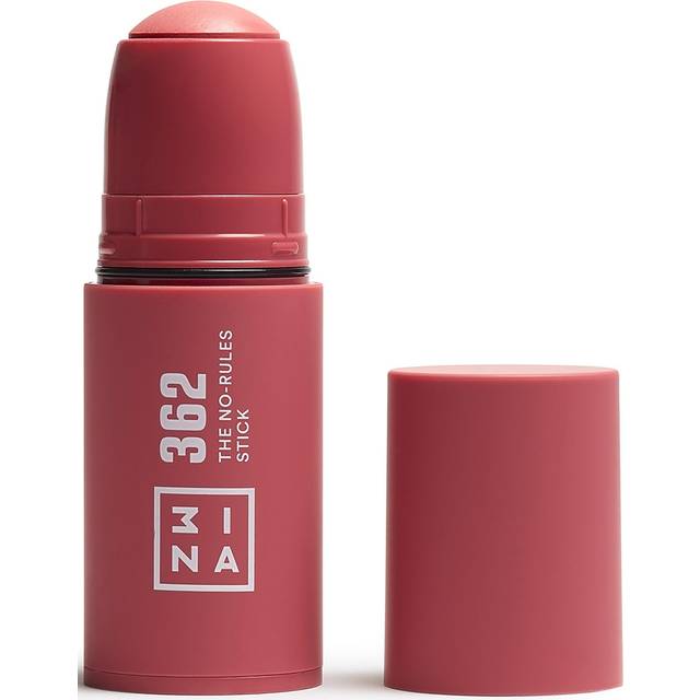 3INA MAKEUP The No Rules Stick 362 Pink Blush Stick Matte with Hyaluronic Acid Cream Blush for a Natural Finish Vegan Cruelty Free Full Size