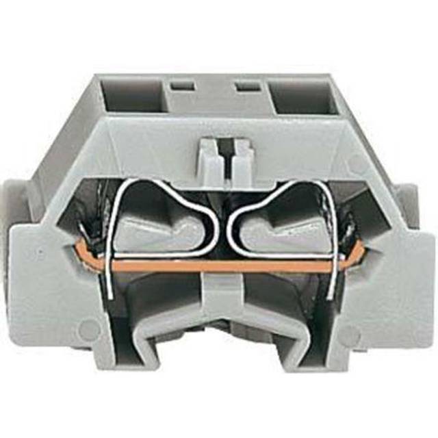 WAGO 261-331 4 Conductor Fixing Flanges Terminal Block Grey
