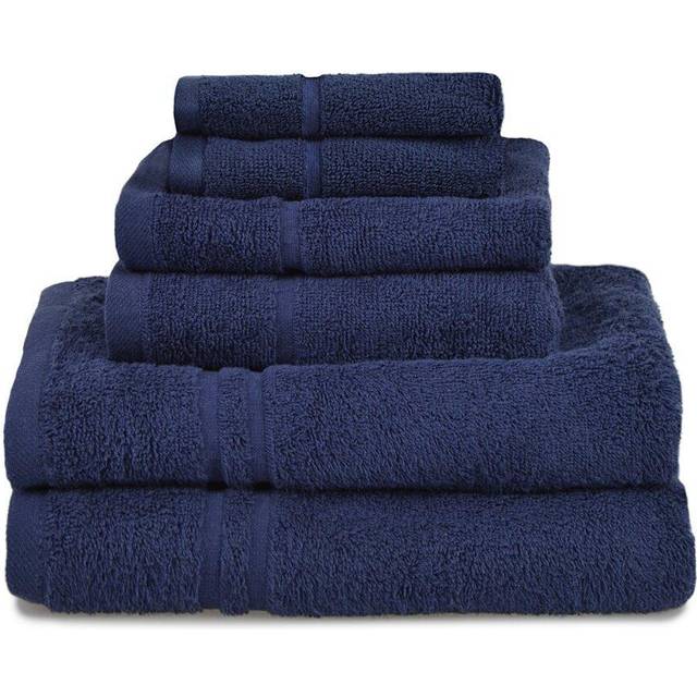 (Charcoal) Allure Hotel Essentials Cotton 6 Piece Towel Bale 450gsm