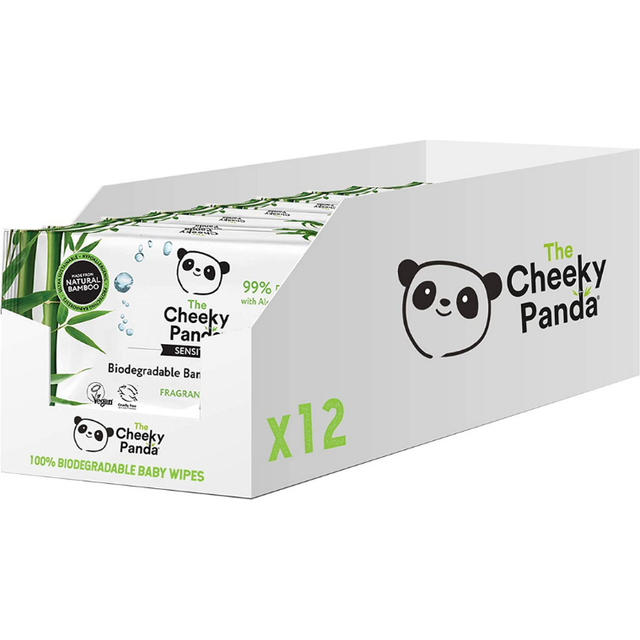 The Cheeky Panda Biodegradable Multipack Baby Wipes, 12x60=720