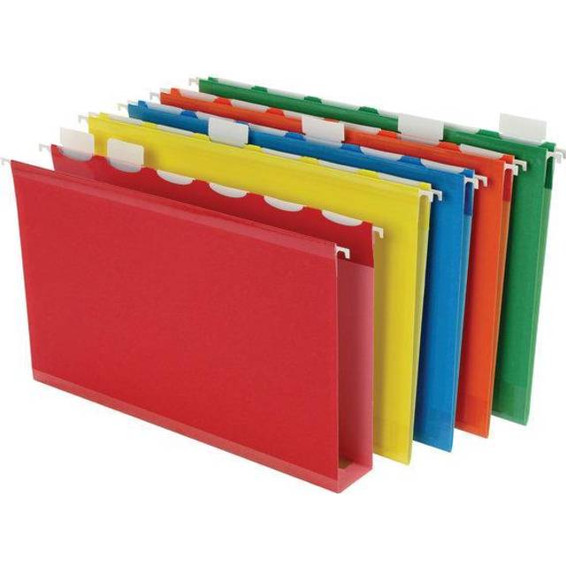 Pendaflex Ready-Tab 42702 Ready-Tab Lift Tab 2 in. Capacity Hanging Folders  Legal  Assorted  20-Box