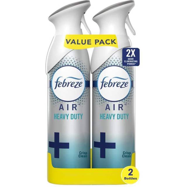Febreze AIR Freshener Heavy Duty Crisp Clean (2 Count  17.6 oz)