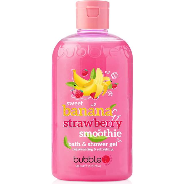 Bubble T Bath & Shower Gel - Banana & Strawberry, 500ml