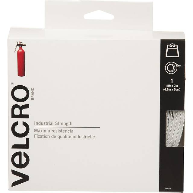 "VELCRO(R) Brand Industrial Strength Tape 2""X15'-White -90198"