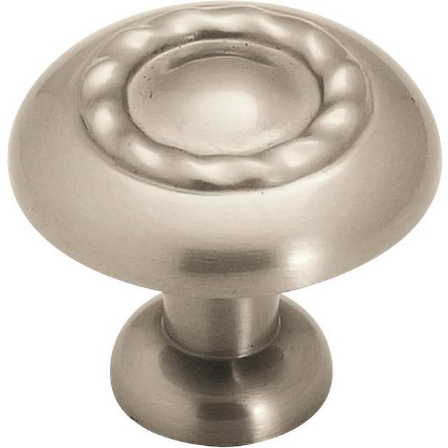 Amerock | Cabinet Knob | Satin Nickel | 1-1/4 inch (32 mm) Diameter | Inspirations | 1 Pack | Drawer Knob | Cabinet Hardware