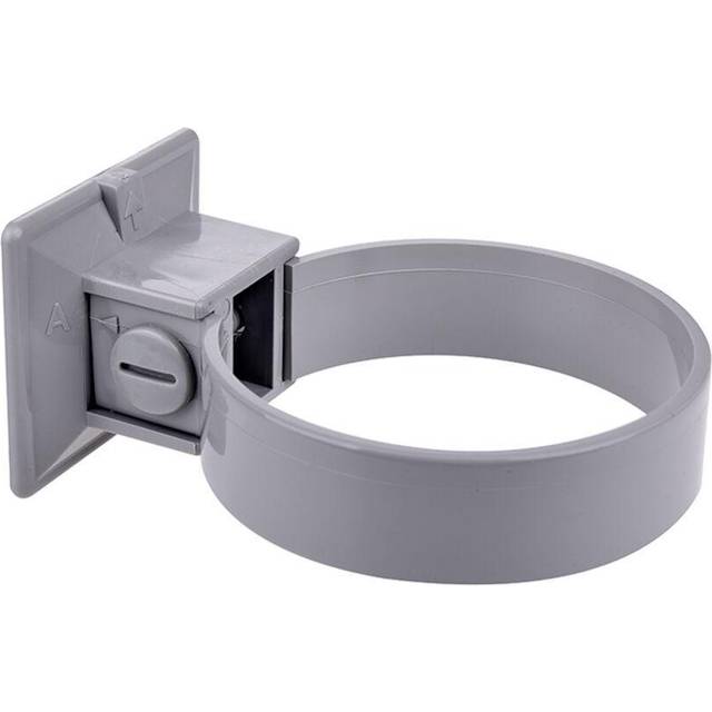 Plastmo plastrørholder 2stk/pk Ø90 grå 7827150