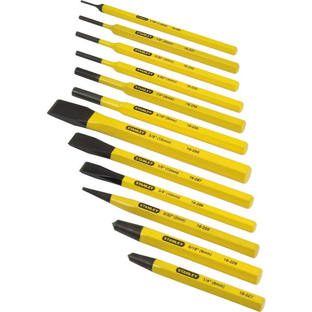 Stanley 4-18-299 Punch and Cold Chisel Set of 12