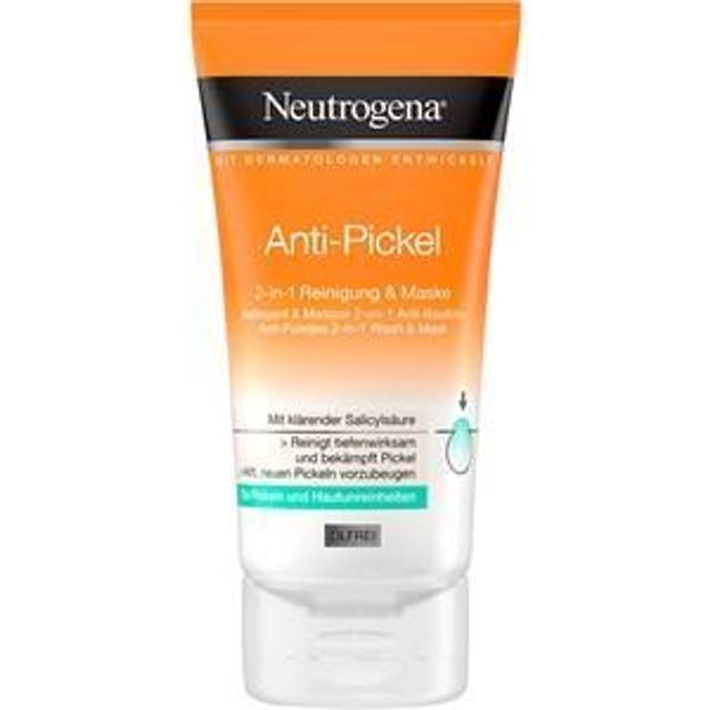 Neutrogena Ansigtspleje Hudrensning 2-i-1 anti-akne rens maske