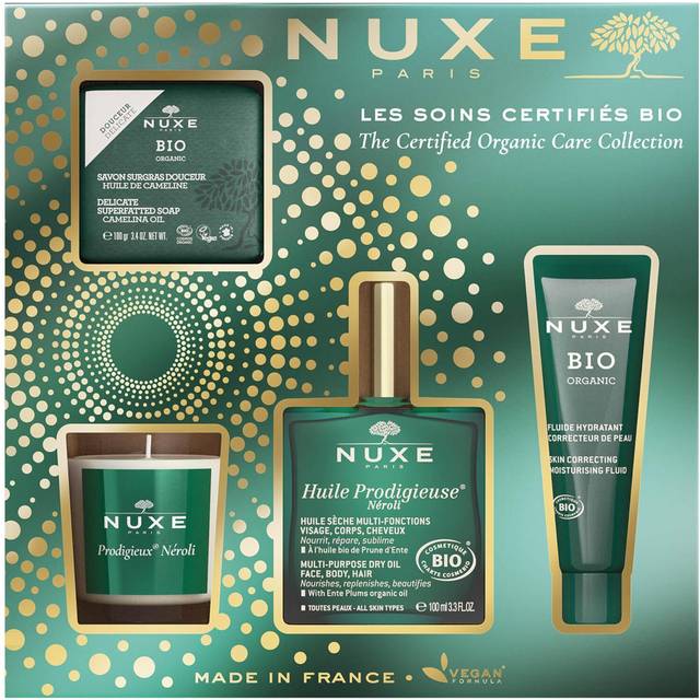Nuxe The Certified Organic Care Collection Gift Set 4 Pieces