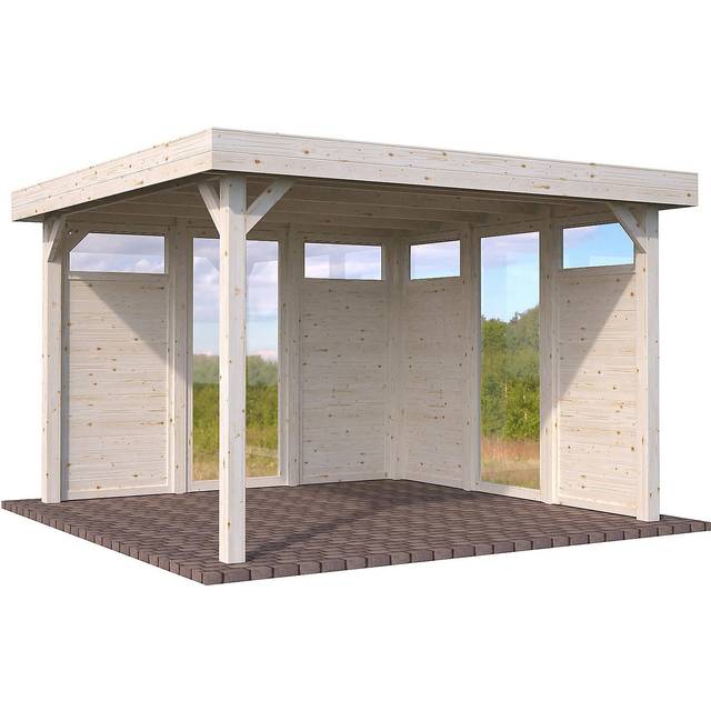 3.5x3.5m (11'x11') Palmako Lucy Luxury Garden Shelter - Pergola