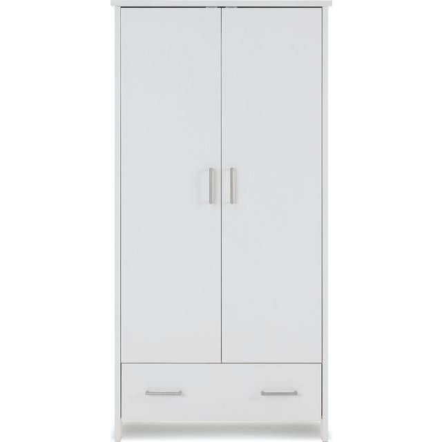 Obaby Nika Double Wardrobe-Grey Wash and White