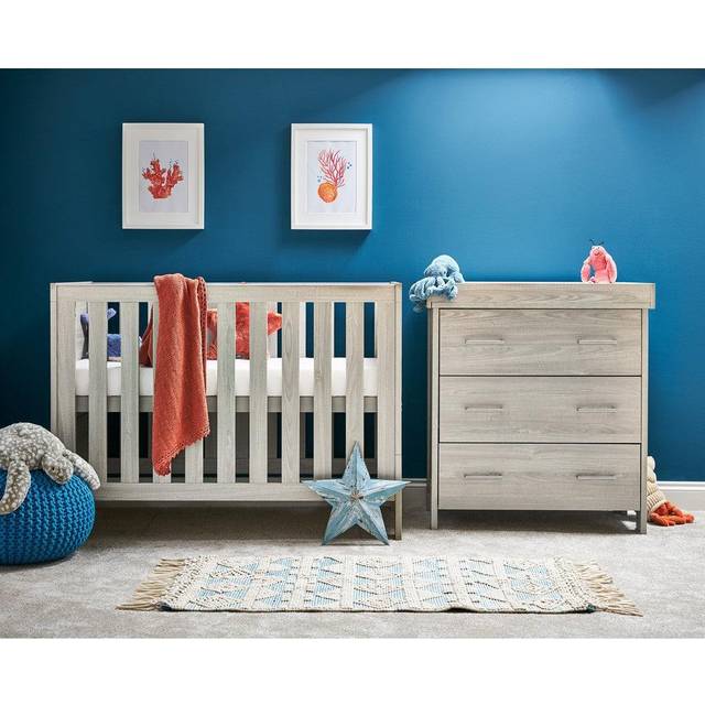 Obaby Nika Mini 2 Piece Room Set - Grey Wash, Grey