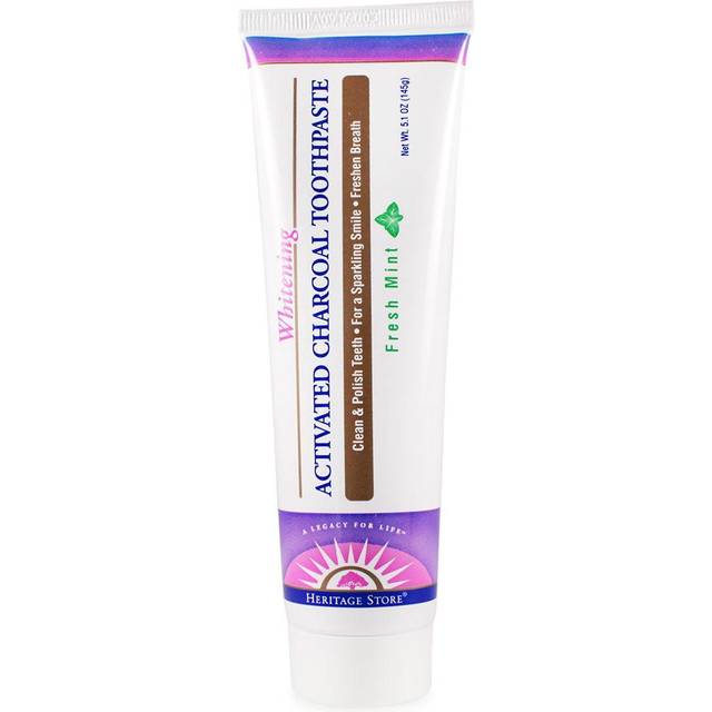 Heritage Store, Activated Charcoal Whitening Toothpaste, Fresh Mint, 5.1oz (145g)