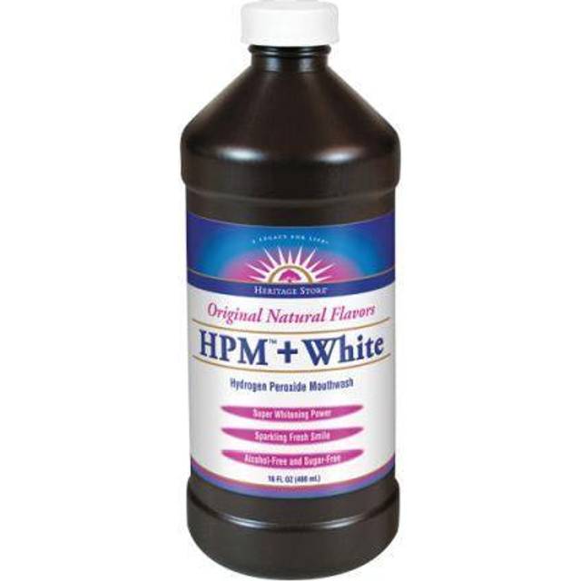 Heritage Store Hydrogen Peroxide Mouthwash HPM plus White 16 fl oz