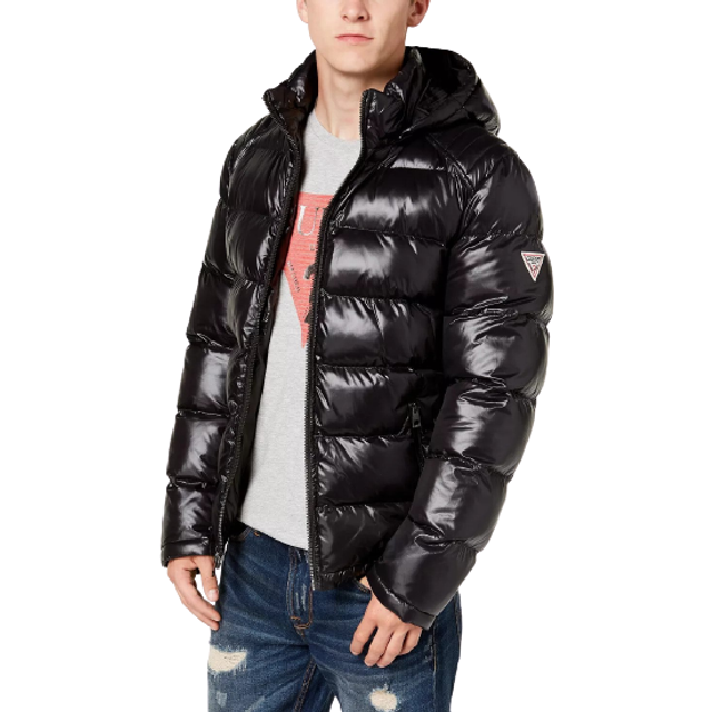 Guess men's midweight puffer jacket best sale