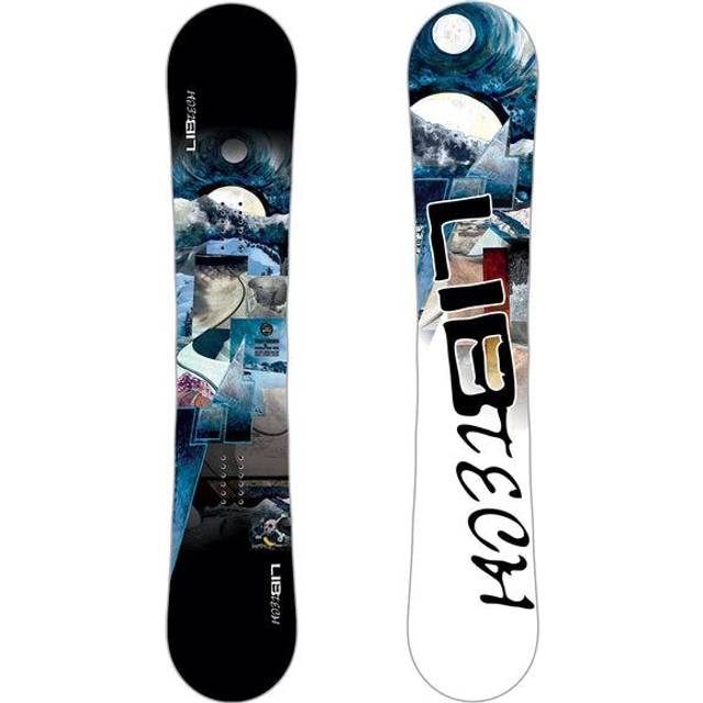 Lib Tech Skate Banana Hybrid Camber Snowboard, 152cm 2023 - Black/White/Grey