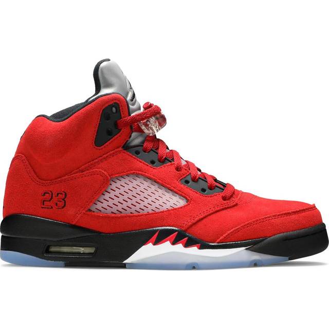 jordan retro 5 varsity red black and white