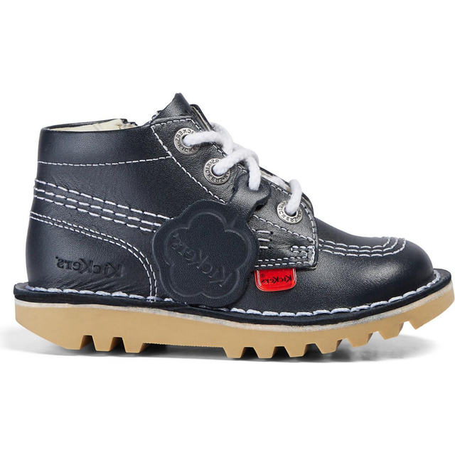 Kickers Kick Hi Zip Boot - Navy, Navy, Size 5 Younger