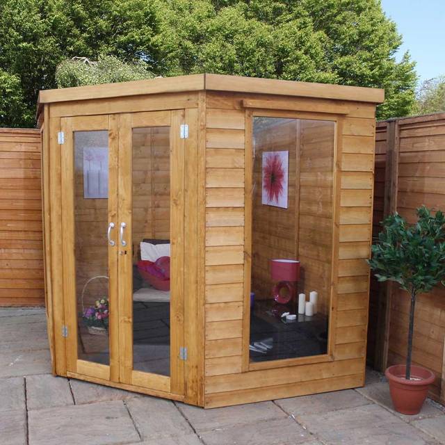 Mercia Premium Corner Summerhouse 7x7 - Brown