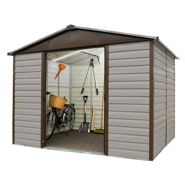 YardMaster 10&#039; x 12&#039; Shiplap Metal Garden Shed