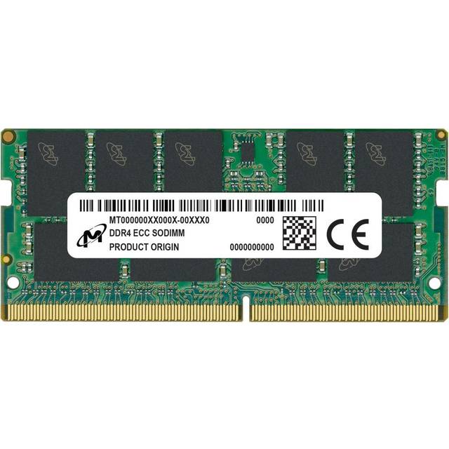 Micron - DDR4 - modul - 16 GB - SO DIMM 260-pin - 3200 MHz / PC4-25600 - CL22 - 1.2 V - ej buffrad - ECC