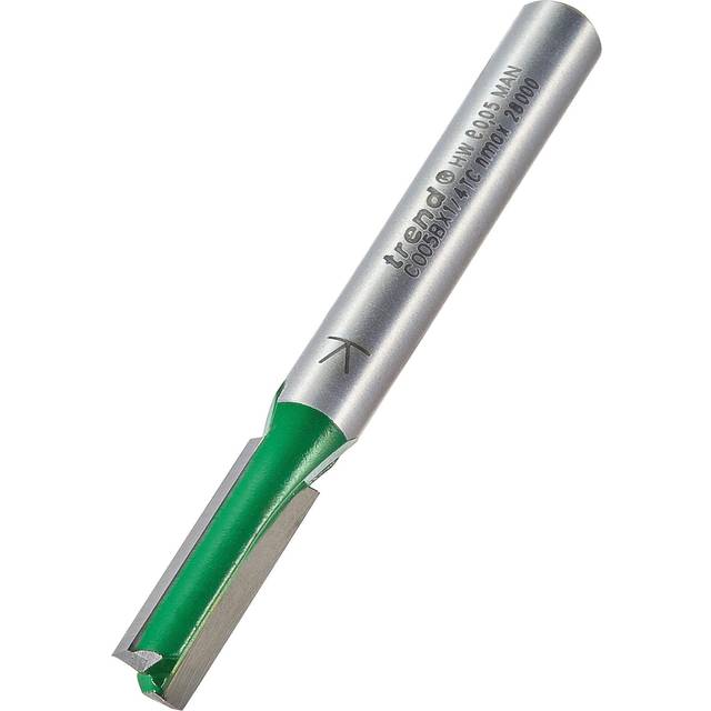 Trend C005B 1/4" Tungsten Carbide 2 Flute Router Cutter