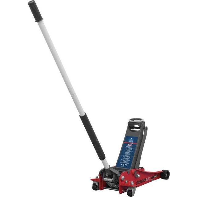 Sealey 3000le trolley jack 3 tonne low entry rocket lift red