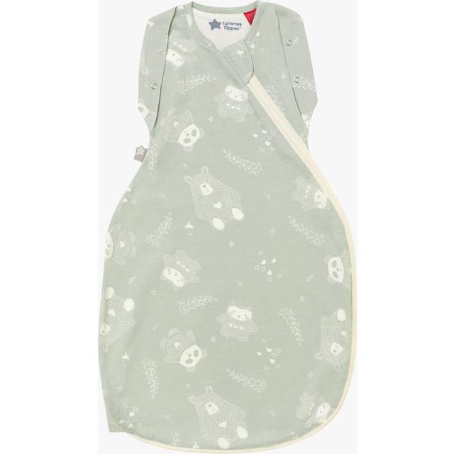 Tommee Tippee - Swaddling Sleeping Bag - Original Grobag - Soft Cotton Rich Fabric - 1.0 TOG - 3-6mths - Woodland Gro Friends